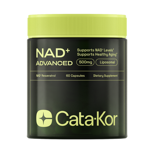 Cata-Kor NMN Supplement Alternative - Liposomal NAD Supplement 500 mg with Resveratrol - High Purity NAD Supplement for Anti-Aging, Energy Supplements, Focus - 60 Capsules